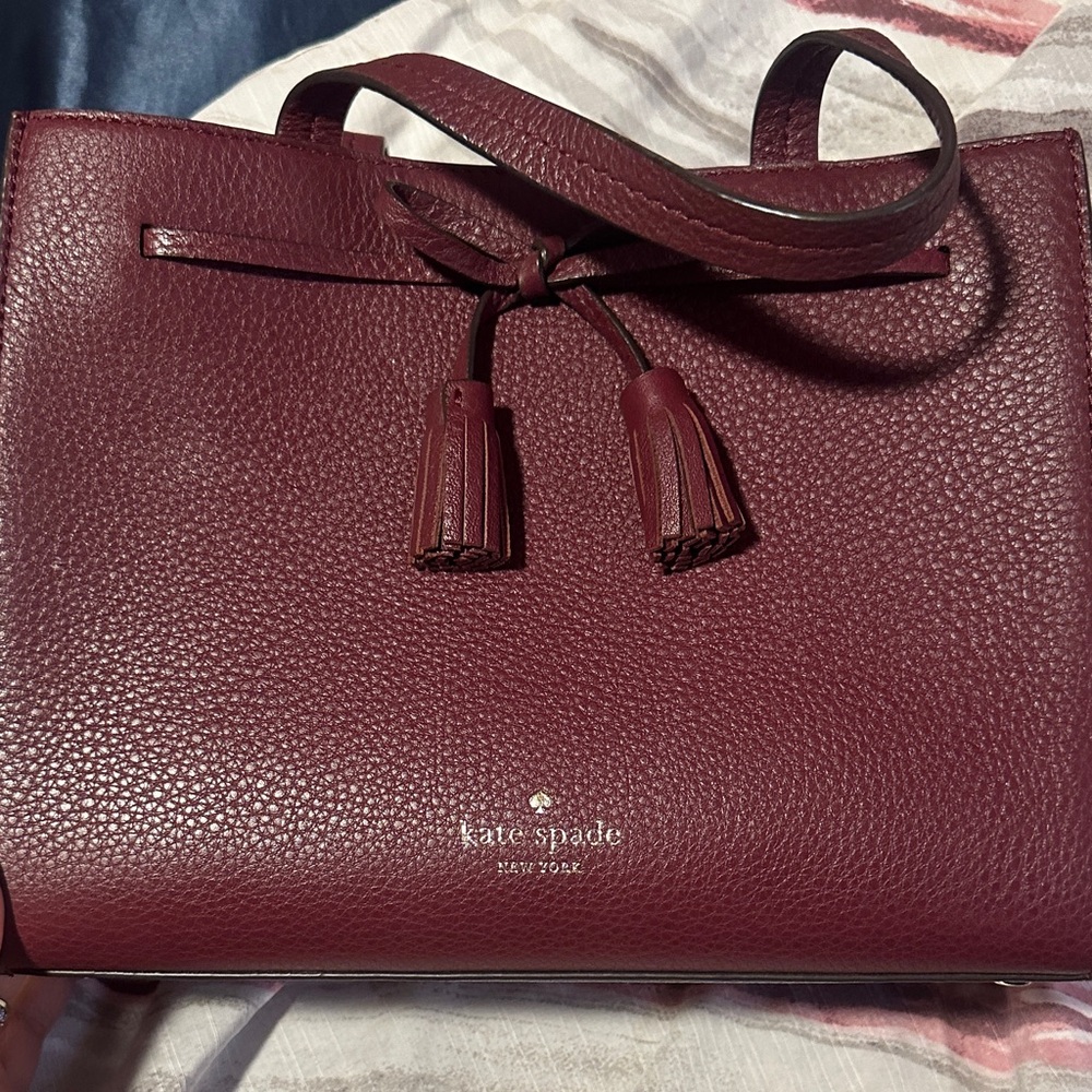 Kate Spade Deep Red Leather Satchel